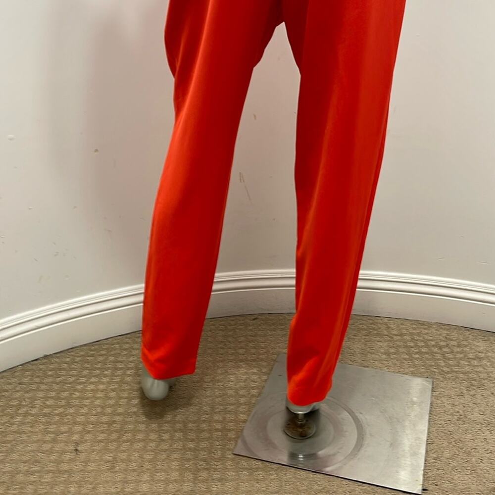 A.L.C. Pleat-front Straight Leg High Rise Straight Leg Pants in Ruby Red - Picture 11 of 14